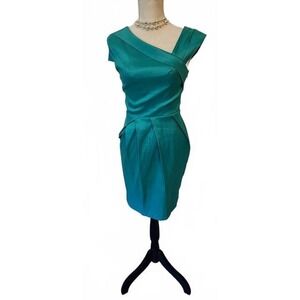 Teal Cocktail Dress Walter Baker Size XS bridal‎ prom formal teal classy
